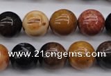 CWJ266 15.5 inches 15mm round wood jasper gemstone beads wholesale