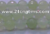 CXJ220 15.5 inches 10mm faceted round New jade beads wholesale