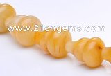 CYJ27 6*10mm calabash yellow jade gemstone beads Wholesale