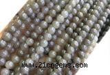 CYJ660 15 inches 4mm round dyed yellow jade beads wholesale