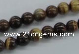 CZJ170 15.5 inches 8mm round iron zebra jasper beads wholesale