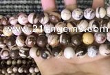 CZJ294 15.5 inches 12mm round brown zebra jasper beads wholesale