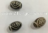 DZI348 10*14mm drum tibetan agate dzi beads wholesale