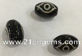 DZI351 10*14mm drum tibetan agate dzi beads wholesale