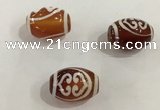 DZI367 10*14mm drum tibetan agate dzi beads wholesale