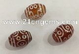 DZI373 10*14mm drum tibetan agate dzi beads wholesale