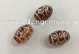 DZI394 10*14mm drum tibetan agate dzi beads wholesale