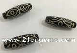 DZI473 10*30mm drum tibetan agate dzi beads wholesale