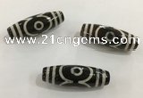 DZI487 10*30mm drum tibetan agate dzi beads wholesale