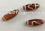 DZI519 10*28mm drum tibetan agate dzi beads wholesale
