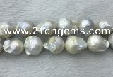 FWP363 15 inches 18mm - 22mm baroque freshwater nucleated pearl beads