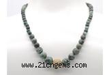 GMN7343 African turquoise graduated beaded necklace & bracelet set