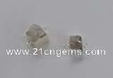 NGC1241 10*12mm - 14*15mm freefrom druzy agate connectors wholesale