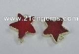 NGC294 24*26mm star agate gemstone connectors wholesale