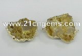 NGC441 25*35mm - 35*45mm freeform druzy agate gemstone connectors