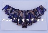 NGP121 Dyed imperial jasper gemstone pendants set jewelry wholesale