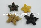 NGP1220 40*45mm - 65*70mm starfish agate gemstone pendants wholesale