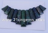 NGP126 Dyed lapis & chrysocolla gemstone pendants set jewelry wholesale