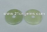 NGP1378 7*50mm - 8*55mm donut flower jade gemstone pendants