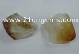 NGP1418 25*35mm - 30*40mm nuggets citrine gemstone pendants