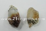 NGP1458 25*40mm - 35*55mm nuggets citrine gemstone pendants