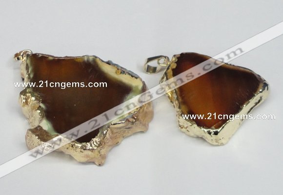 NGP1472 30*40mm - 40*50mm freeform agate gemstone pendants