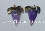 NGP1589 32*42mm - 35*45mm agate gemstone pendants
