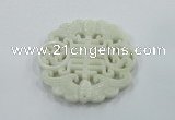 NGP1601 65*68mm Carved natural hetian jade pendants wholesale