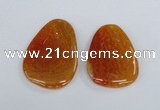 NGP1863 40*52mm - 40*58mm freeform agate gemstone pendants