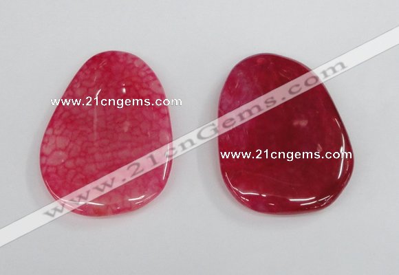 NGP1864 40*52mm - 40*58mm freeform agate gemstone pendants