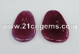 NGP1865 40*52mm - 40*58mm freeform agate gemstone pendants