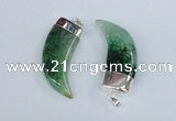 NGP2381 20*48mm - 22*50mm oxhorn agate gemstone pendants