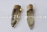 NGP2415 15*60mm - 18*70mm sticks quartz pendants wholesale