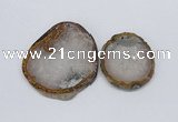NGP2710 45*50mm - 55*75mm freeform druzy agate pendants