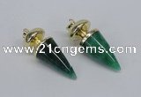 NGP2742 20*45mm - 20*50mm cone agate gemstone pendants wholesale