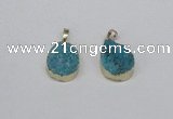 NGP2776 18*25mm - 20*30mm freeform druzy agate pendants