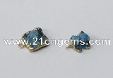 NGP2893 8*10mm - 10*12mm freeform druzy agate pendants