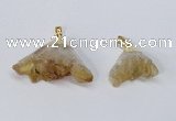 NGP2900 20*25mm - 25*40mm freeform citrine gemstone pendants