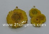 NGP3196 35*40mm - 45*50mm freeform druzy agate pendants