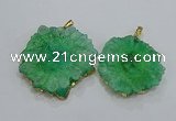 NGP3200 35*40mm - 45*50mm freeform druzy agate pendants