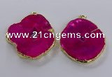 NGP3833 50*65mm - 60*70mm freeform druzy agate pendants
