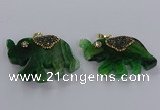 NGP3875 30*45mm - 35*50mm elephant agate gemstone pendants
