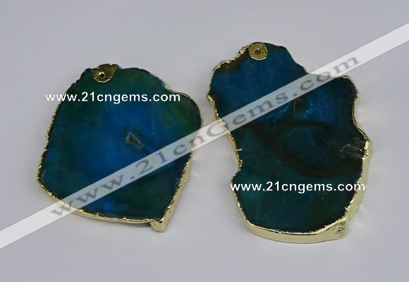 NGP3884 45*55mm - 50*60mm freeform agate gemstone pendants