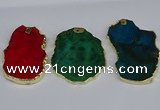 NGP3886 45*55mm - 50*60mm freeform agate gemstone pendants