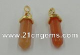 NGP5033 8*30mm sticks red aventurine pendants wholesale