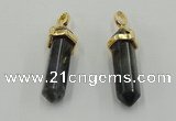 NGP5038 8*30mm sticks moss agate gemstone pendants wholesale
