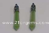 NGP5415 10*65mm sticks green aventurine pendants wholesale