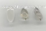 NGP5540 14*40mm - 23*58mm teardrop white crystal pendants