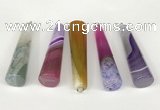 NGP5721 14*55mm cone agate gemstone pendants wholesale