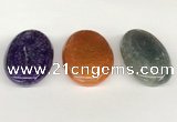 NGP5818 30*50mm oval agate gemstone pendants wholesale